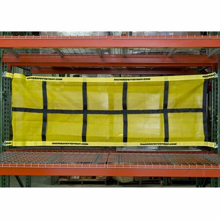ADRIANS SAFETY SOLUTIONS 146 1/2in x 32 1/2in Fixed Pallet Rack Safety Net BN-RSB-146.5 387BNRSB1465